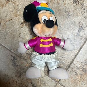 Vintage 1991 Walt Disney World Mickey Mouse Soft Toy Plush Marching Band 14"